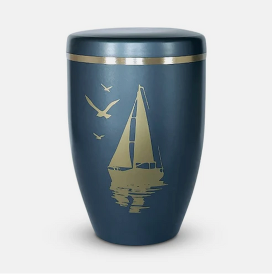 Customisation - Seafarer Urn with Personal Lettering