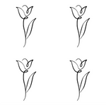 4 x Personalisation on Tulip Keepsake Urns