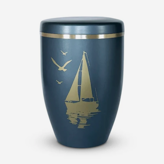 Personalised Seafarer Urn - In Our Hearts Forever